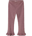 Lil' Atelier Leggings - Rib - NmfDarla - Nostalgía Rose
