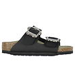 Birkenstock Sandals - Arizona Kids Flower Buckle - Black