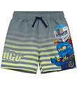 LEGO® Ninjago Badeshorts - LwAgan 305 - Hellgrün m. Print