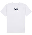 Lee T-Shirt - Wave Grafik - Bright White
