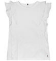 Tommy Hilfiger Top - Embroidery English - White