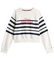Tommy Hilfiger Sweatshirt - Script - Dark Night Navy Stripe