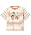 Liewood T-shirt - Tyler - Peach/Stripe Tuscany Rose
