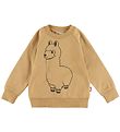 DYR-Cph Sweatshirt - Animal bellows - Beige outline Lama Buddy