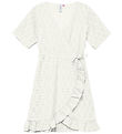 Vero Moda Girl Kleid - VmLacely - Snow White m. Lochmuster