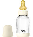 BIBS Bæheimur Peli - 120 ml - Gler/Náttúrulegt gúmmí - Ivory