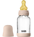 BIBS Boheme Babyflasche - 120 ml - Glas/Naturgummi - Blush