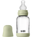 BIBS Feeding Bottle - 120 mL - Glass/Silicone - Sage