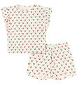 Konges Sløjd Set - T-shirt/Shorts - Lin Frill - Cherry Motif