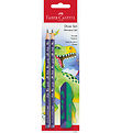 Faber-Castell Kynäsarja - 2 kynää + Pyyhekumi - Dinosaur