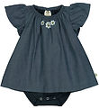 Müsli Bodysuit w. Skirt s/s - Daisy - Chambray