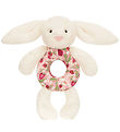 Jellycat Ring rattle - 18x8 cm - Blossom Cream Bunny Berry