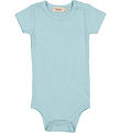 MarMar Bodysuit s/s - Rib - Modal - Plain - Heavenly Blue