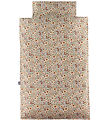 Nørgaard Madsens Bedding - Baby - White w. Red and Beige Flower