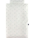 Nørgaard Madsens Bedding - Junior - White w. Blue Flowers