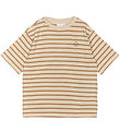 The New T-shirt - TnNero - Indian Tan Striped