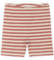 The New Siblings Bicycle Shorts - TnstFro - Rib - Old Rose Strip