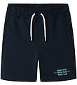 Name It Sweatshorts - NkmHenlo - Dark Sapphire m. Print
