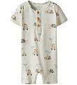 Name It Summer Romper - NbmHelp - Peyote Melange w. Print
