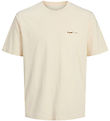 Jack & Jones Stuttermabolur - Jorvarenna - Antique White