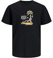 Jack & Jones Stuttermabolur - JorSkull - Svart