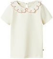 Lil' Atelier Stuttermabolur - NmfFundo - Coconut Mjólk/Misty Ros