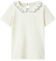 Lil' Atelier Stuttermabolur - NmfFundo Coconut Mlik/Zen Blue
