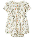 Lil' Atelier Body Dress k/ä - NbfLavo - Coconut Milch/Summen Bir