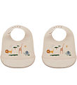 Liewood Lätzchen - 2er-Pack - Silikon - Tilda - Safari Sandy Mix