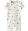 Name It Summer Romper - NbfVandora - Cloud Dancer/Apples