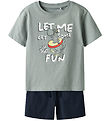 Ensemble de Shorts Name It - Shorts/T-Shirt - NmmVigor - Slate G