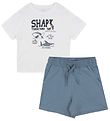 Name It Shorts Set - Shorts/T-shirt - NmmVigor - Blue Mirage