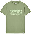 Mads Nørgaard T-shirt - Printed Thorlino - Oil Green