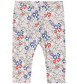 Name It Leggings - Modal - NmfHaile - Bright White w. Flowers