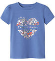 Name It T-shirt - NmfHnanna - Bleached Denim w. Print