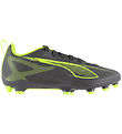 Puma Voetbalschoenen - Ultra 5 Play FG/AG Jr - Silver Yellow/Geo