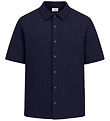 Grunt Overhemd - Wafel - GRAlfred - Navy