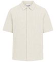Grunt Skyrta - Vöfflu munstur - GRAlfred - Off White