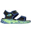 Skechers Sandalar M. Ljós Sola - Svart/Blátt