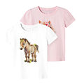 Name It T-shirt - NmfHani - 2-Pack - Ballerina/Bright White