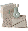 Maileg Rattle set - Harerangle/Muslin Cloth- Mint