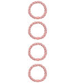 Name It Haargummis - nkfAcc - 4er-Pack - Cameo Pink m. Glitter