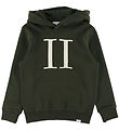 Les Deux Hoodie - Encore Bouclé - Forest Green/Ivory