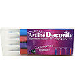 Artline Markers - Decorite Brush - 4 pcs - Contemporary Metalli