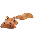 Fablewood Hippopotamus - Pink - 4 cm - Natural