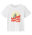 Name It T-shirt - NmmHaldur - Bright White w. Print