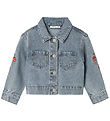 Name It Jeansjacka - NmfConny - Ljusblå Denim/Rose