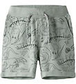 Name It Sweat Shorts - NmmVermo - Aqua Gray/Tone Dino