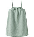 Name It Kleid - NkfVioleta - Aqua Grau m. Strickerei Anglaise