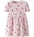 Name It Kleid - Rib - NmfJillie - Ballerina m. Erdbeere